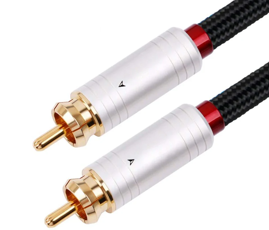 Digital Audio RCA Cable Premium Stereo RCA to RCA Coaxial SPDIF Cable Male Speaker Hifi Subwoofer Cable AV 0.5m 1m 2m 3m 5m