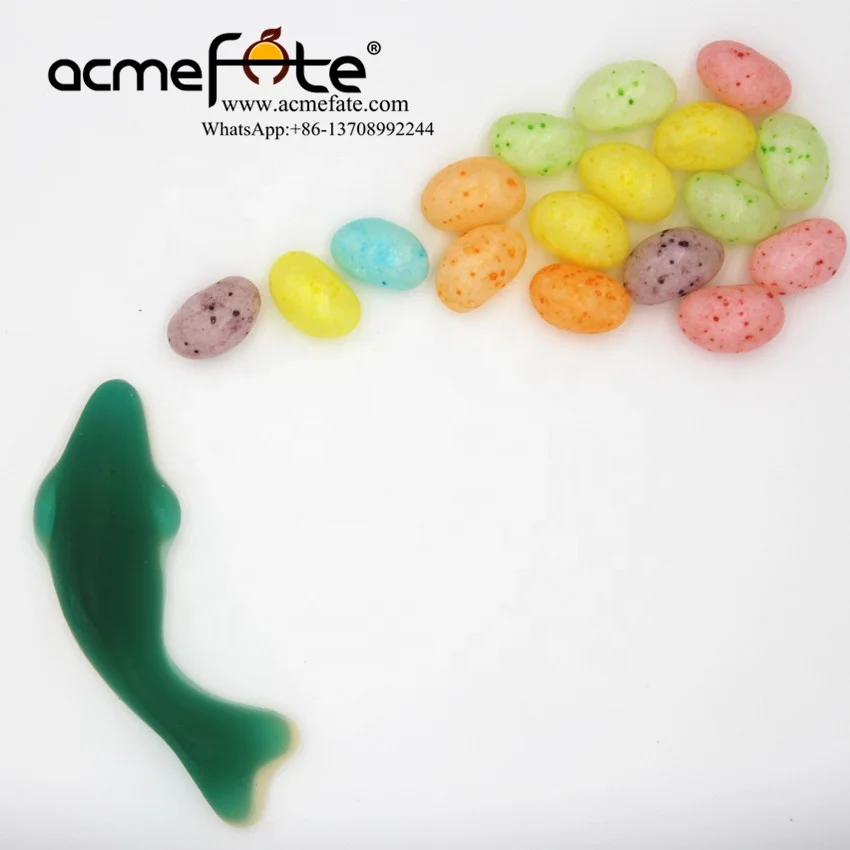 Халяльные блестящие желейные бобы, желейные капли с говяжьим желатином, обслуживание OEM