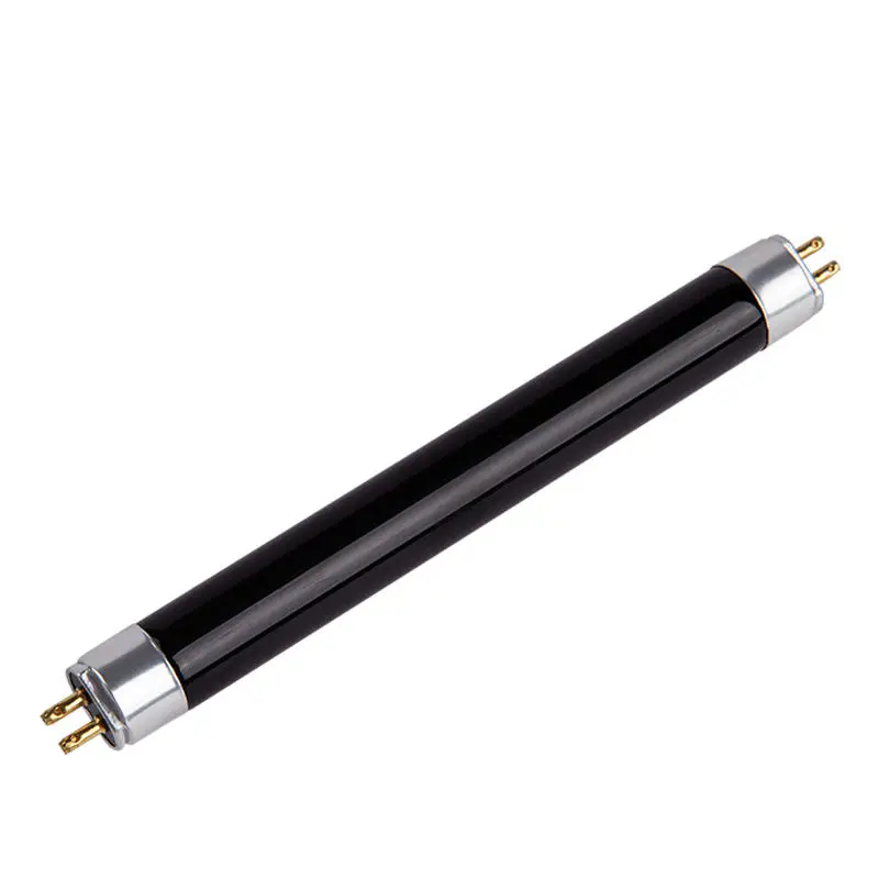Good quality UV Black Tube Light T5 4W 6W 8W 212MM UVA-BLB Fluorescent Tube Powder 365nm UVA Black Lamp