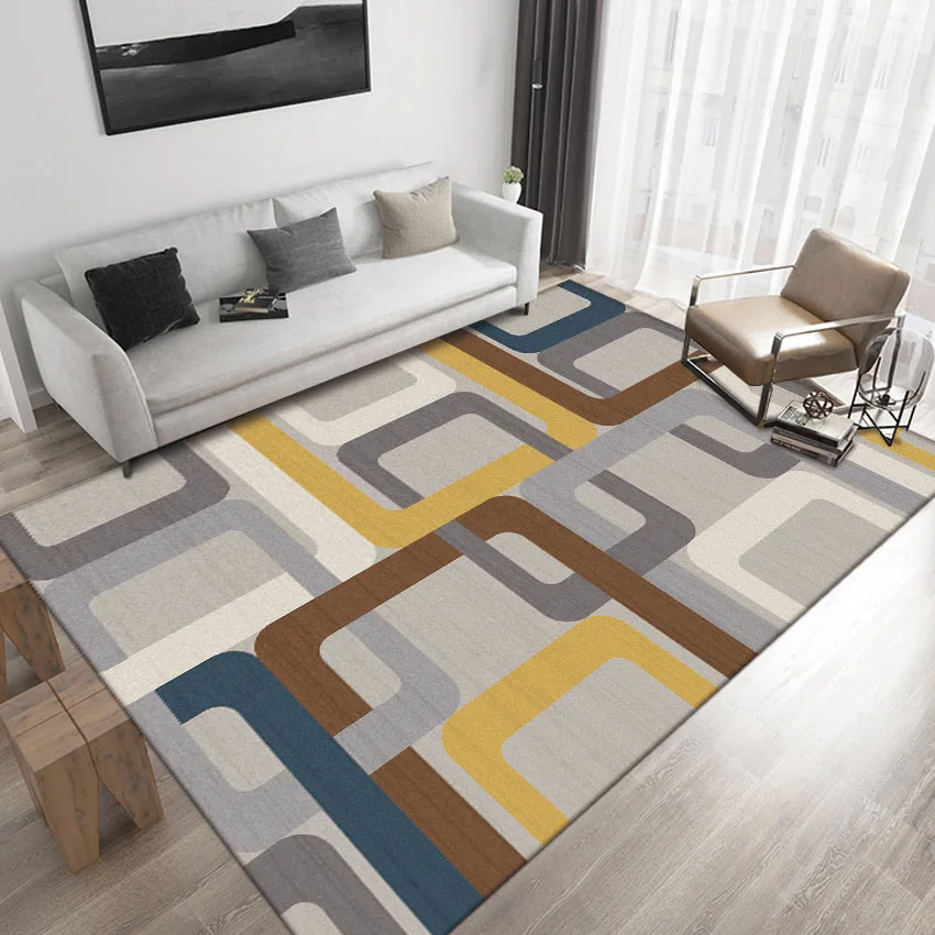 AZ Hot Selling Custom Rug Modern Design 3d Crystal Velvet Alfombras Carpet Tiles For Bedroom