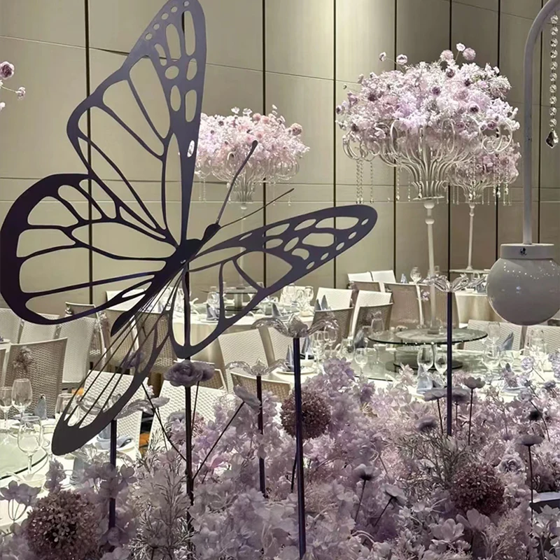 Luxury Wedding Table Centerpieces Wedding Table Centerpieces Flower Arrangement Vases Metal for Wedding Road-Leading Home Decor