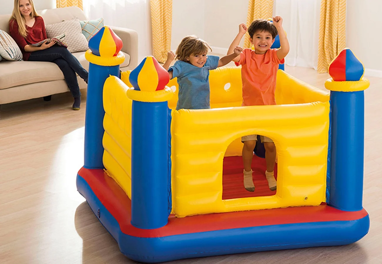 INTEX 48259 IndoorToddlers Inflatable Castle Jumping Toy House