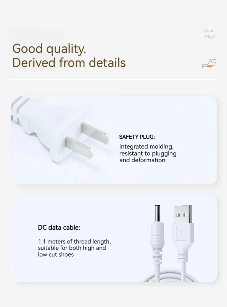 Home Smart Electric Shoe Dryer and Boot Warmer Portable Sanitizing and Deodorizing Device Shoe Warmer Intelligent Timing