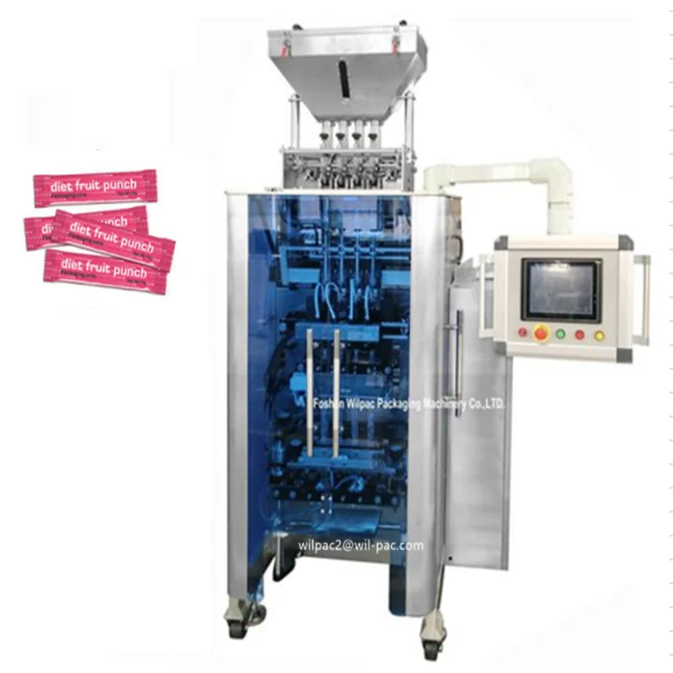 Seasoning granule Packing machine multi-lanes filling Packing Machine vertical stick Packaging Machine