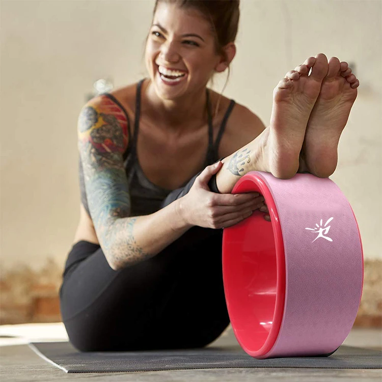 2024 logo Customized Yoga Wheel Yoga Roller Rad For Back Pain