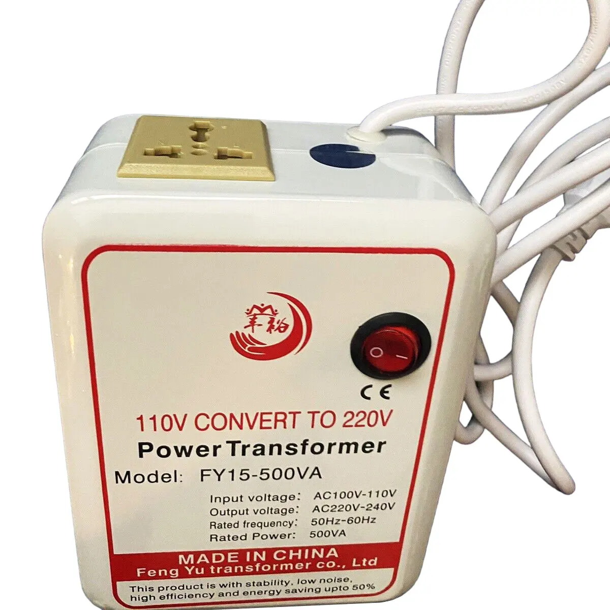 US Stock (500W) Voltage Converter from 110V to 220V High Performance Step-up Transformer DTF Parts Accessories Bulk Wholesale