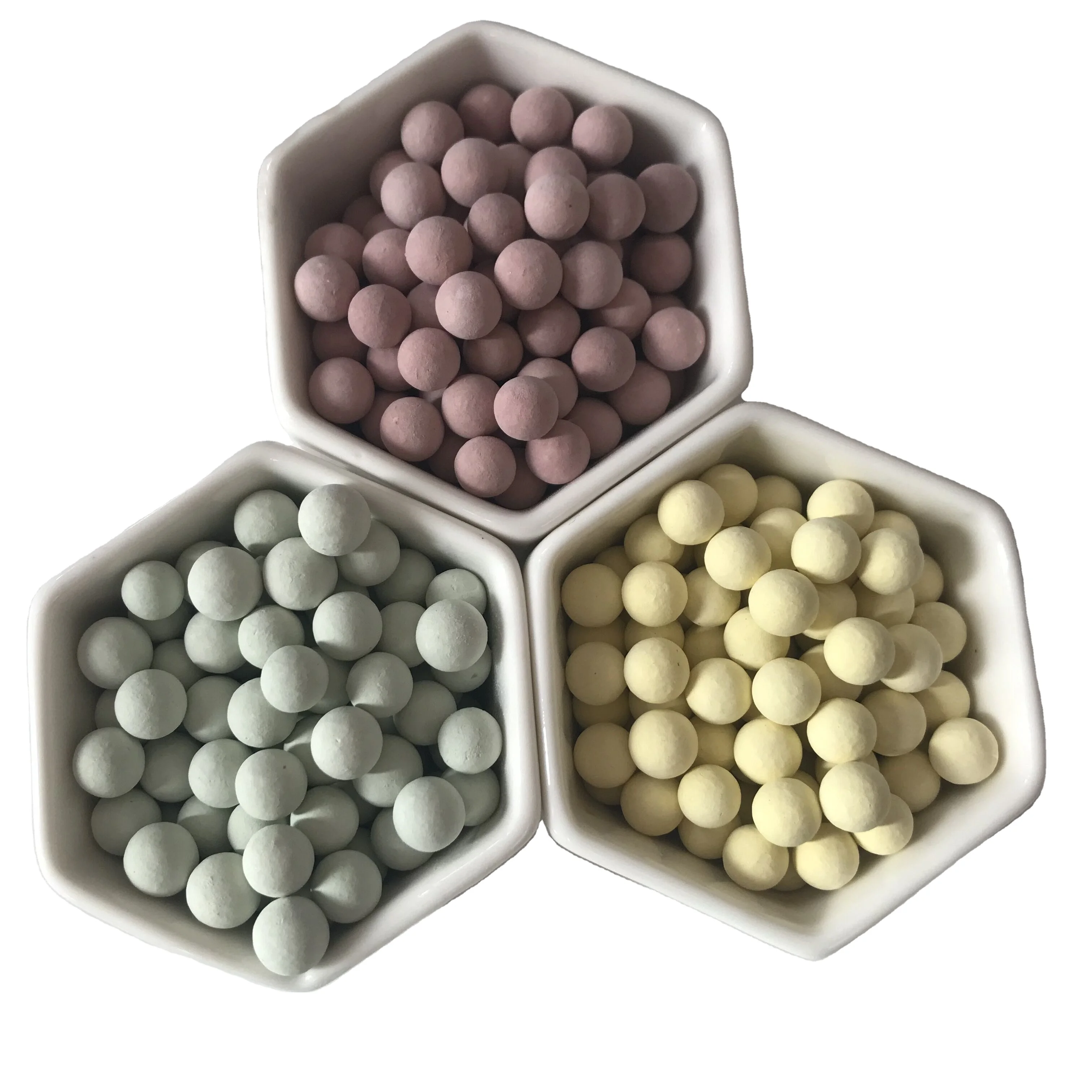 Hot ceramic ball decorative shower filter color ceramic ball filter decorative ceramic ball