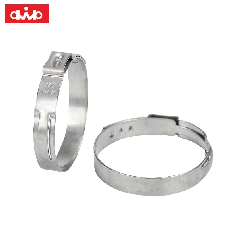 304 Stainless Steel Single Ear Hose Clamp Suitable for Automotive