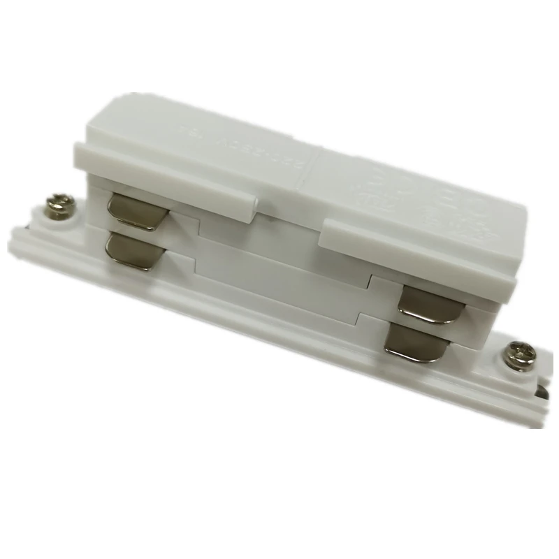 Spotlight Track  4 wires 3 circuits Black 2M  Modern Aluminum Alloy led track  joint Connector to connect 2 pcs straight track