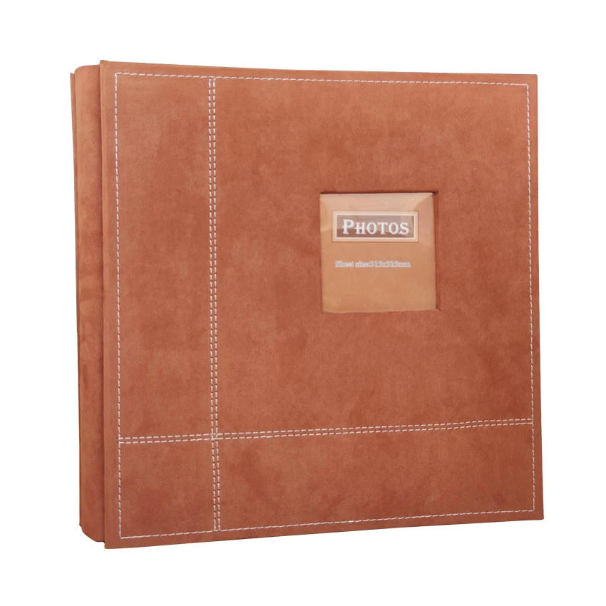 Guanmei Self Adhesive Photo Album Magnetic Scrapbook Album 80 Magnetic Double Side Pages Linen Hardcover DIY Photo Album