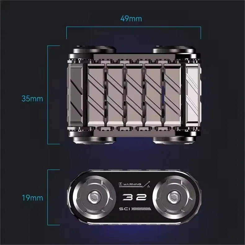 Tank Fidget Roller Autism ADHD Metal EDC Fidget Toys Office Desk Toys Anxiety Stress Relief Toys Adult Kids Christmas Gift