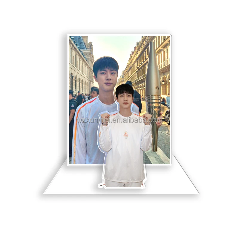 Bangtan Boys Kpop JIN Акриловая Двухсторонняя подставка акриловая