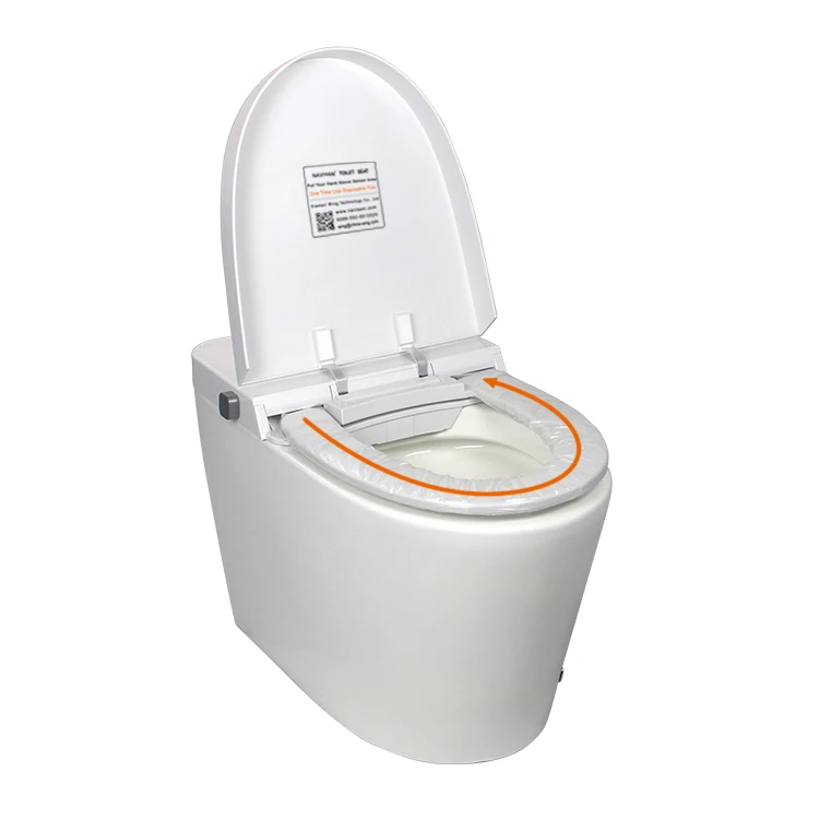 NAVISANI NT100C2 made plastic close front soft close automatic toilet seat cover bathroom ceramic wc toilet  with bidet function