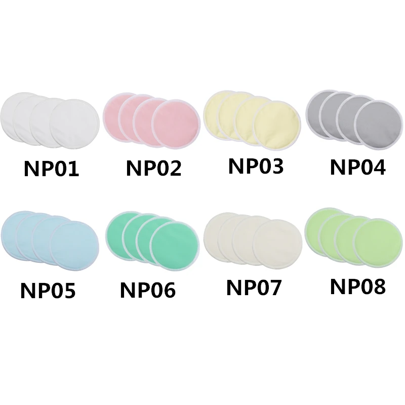 
Adult organic bamboo reusable and washable leak-proof washable nursing breast pads 