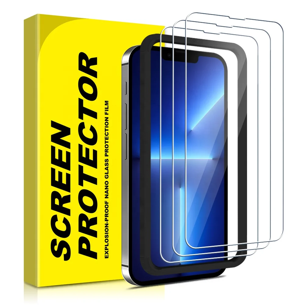 Защитное стекло для iPhone 13 12 11 Pro Max 6 7 8 Plus закаленное защиты экрана Apple 3