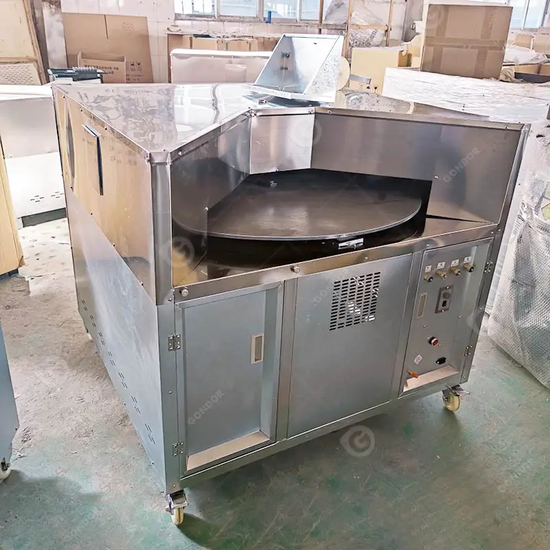 Automatic Small Rotary Bake Arabic Pita Tandoori Lebanese Chapati Naan Tortilla Bakery Oven Arab Bread