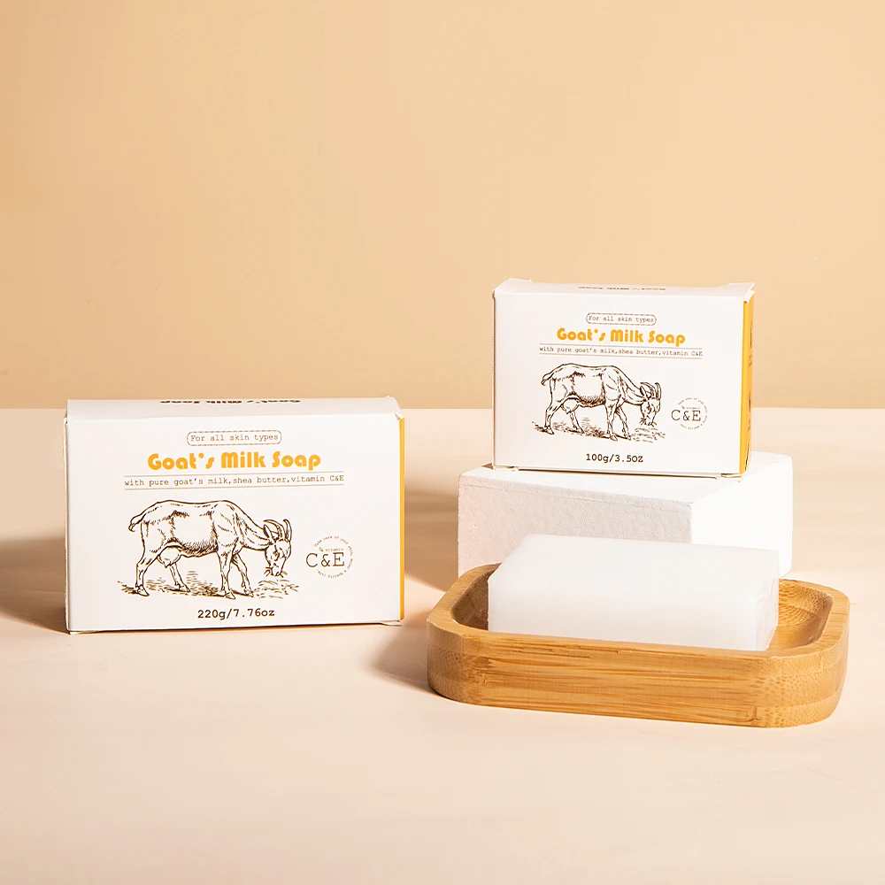 OEM Custom Wholesale Organic Sea Salt Thai Natural Cold Process Melt And Pour Base Goat Milk Soap