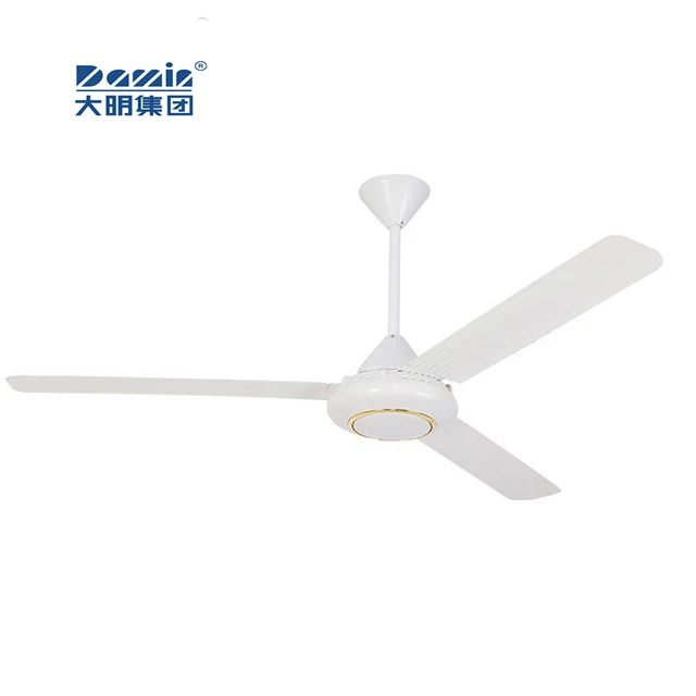 Quality assurance dc ceiling fan white three metal blades 56 inch Electric Power Ceiling Fan