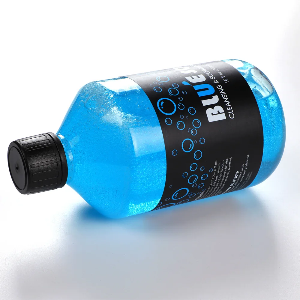 500ml/16.9oz Tattoo Blue Soap For Pigment Clean And Reduce Swelling Pain Moisturizing Tattoo Soap Tattoo Aftercare