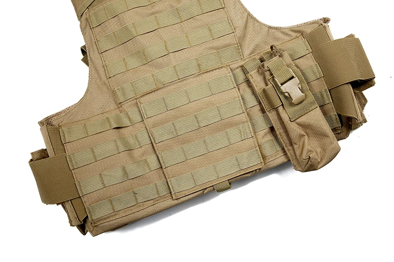 XINXING Khaki Molle Tactical Vest Modular Plate Carrier Nylon