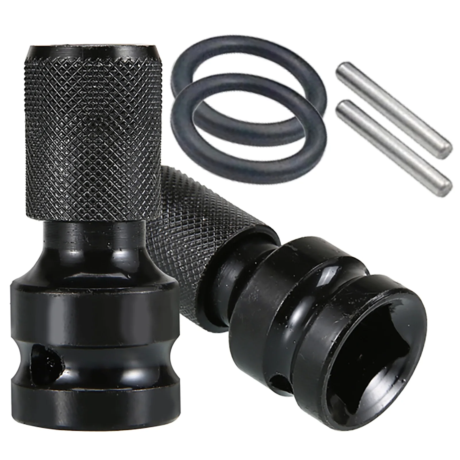 1 Sets Quick Release 1/2-Inch Square Drive to 1/4-Inch Hex Female Socket Impact Adapter Drill Chuck for Air and Electric Impact