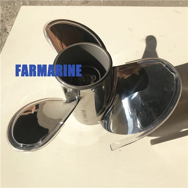 Stainless Steel 3 Blade 4 Blade marine propeller for outboard engine 40HP 85HP 115HP 200HP