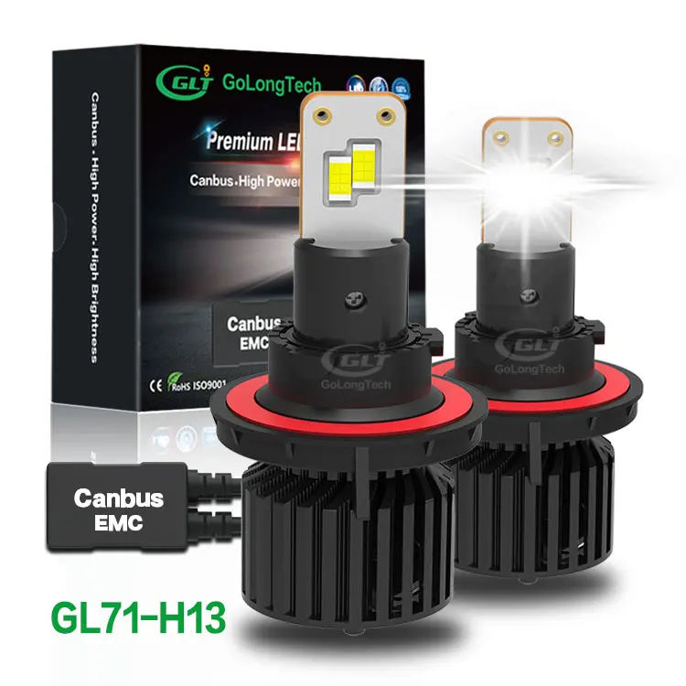 
GL71 H13 LED 9000LM 90W C321headlight лампы самые яркие светодиодные фары H4 9004 9007 светодиодные фары для автомобиля 