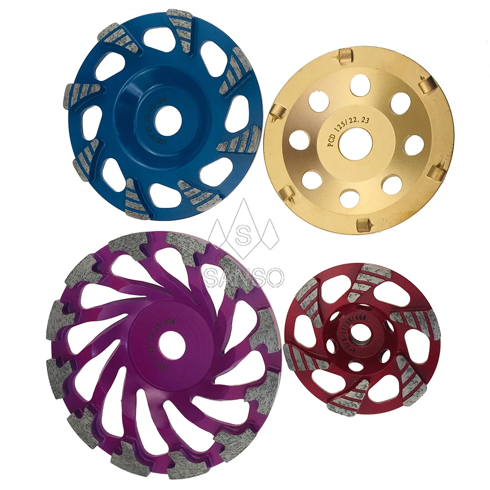 Sanso Customized Type Product High Quality Factory Price Diamond Grinding Abrasive Cup Wheel for Concrete