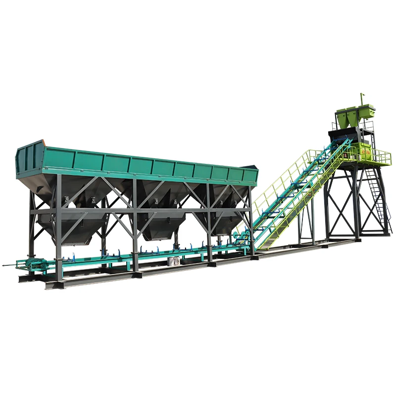 Industrial Automatic Small 500 Liter Forced Type Twin Shaft Cement Mixers Concrete Batching Plant