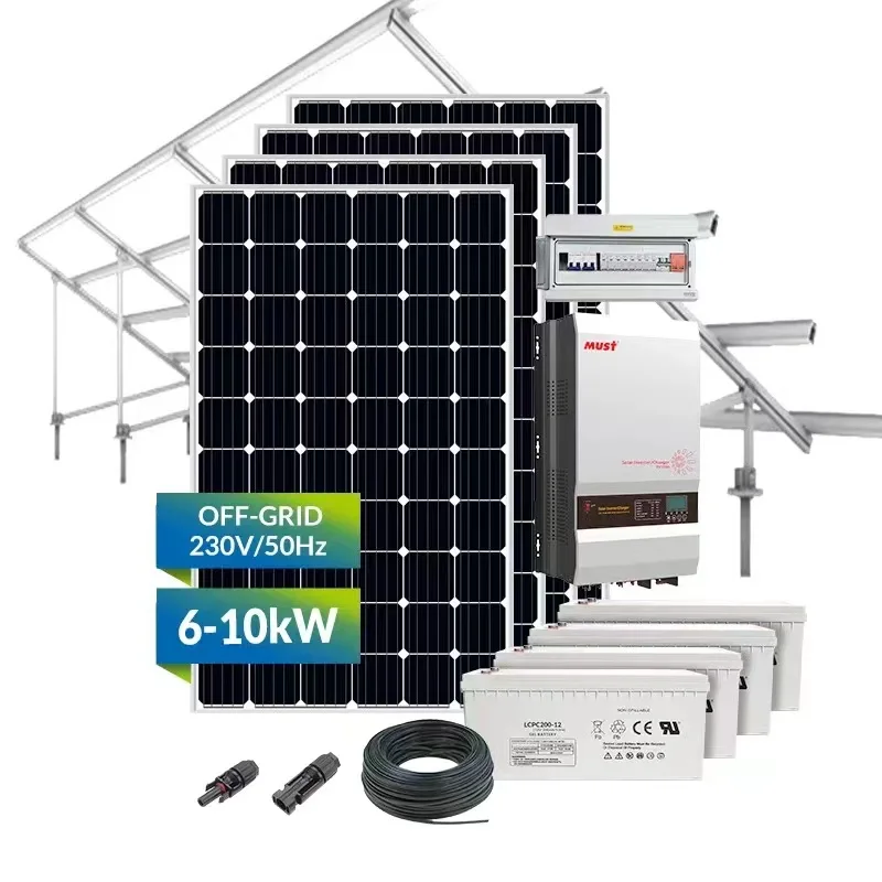 5KW 10KW 20KW Solar Energy System For Home Customize Complete Off Grid Solar Panels Power System Full Set