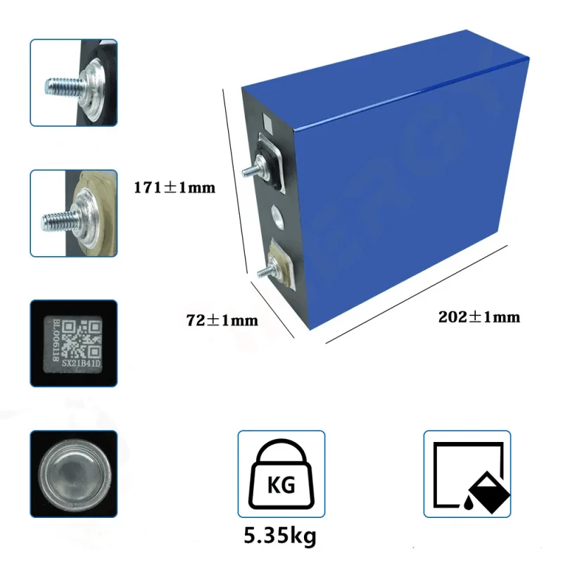 New Eu Stock Free Tax 48v 12v Grade A lithium iron Phosphate 280Ah 310Ah li-ion 3.2v 320ah Lifepo4 Battery Cells