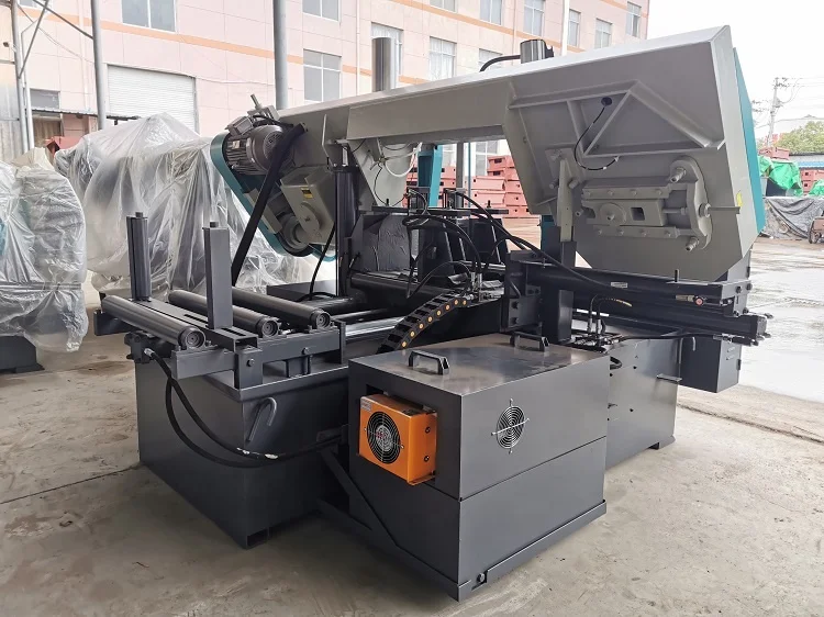 Высококачественная Автоматическая Горизонтальная ленточная пила с ЧПУ для стального стержня, ленточная пила для резки металла по заводской цене