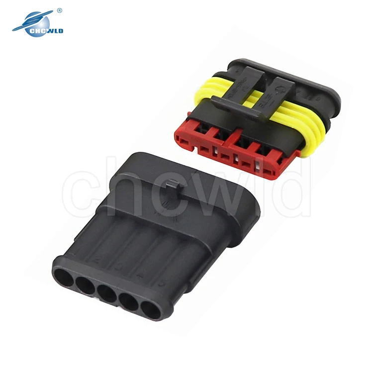 TE AMP tyco 1.5mm waterproof superseal series auto female auto 4 pin wire harness connectors terminals  282089-1