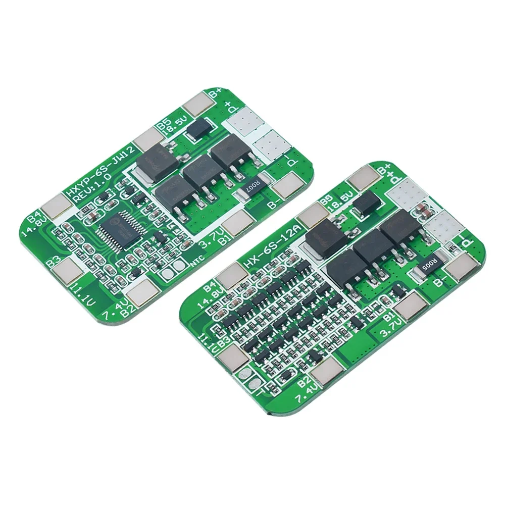 6S 15A/25A 24V 25.2V PCB BMS Protection Board For 6 Pack 18650 Li-ion Lithium Battery Cell Module