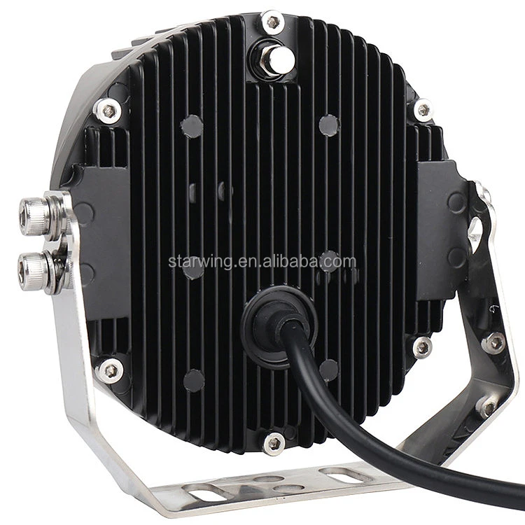 New Arrival V Design For Jeep Wrangler LED Work Light 90W Dual Color Round Trucks Off road LED Car light