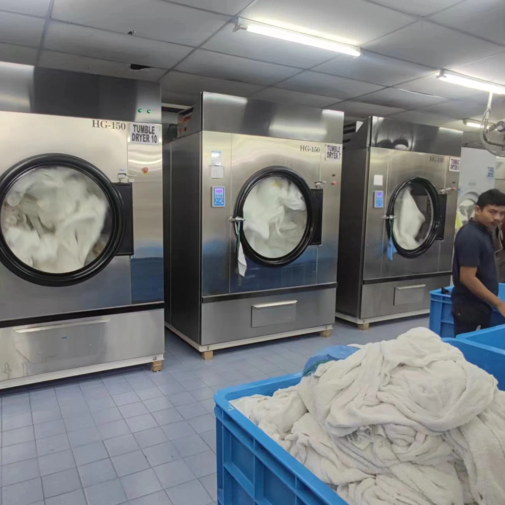 Industrial Commercial Hotel Laundry Electric or Gas Heating 15KG 20KG 25KG 30KG 35KG 50KG Laundry Machine with Dryer Machine
