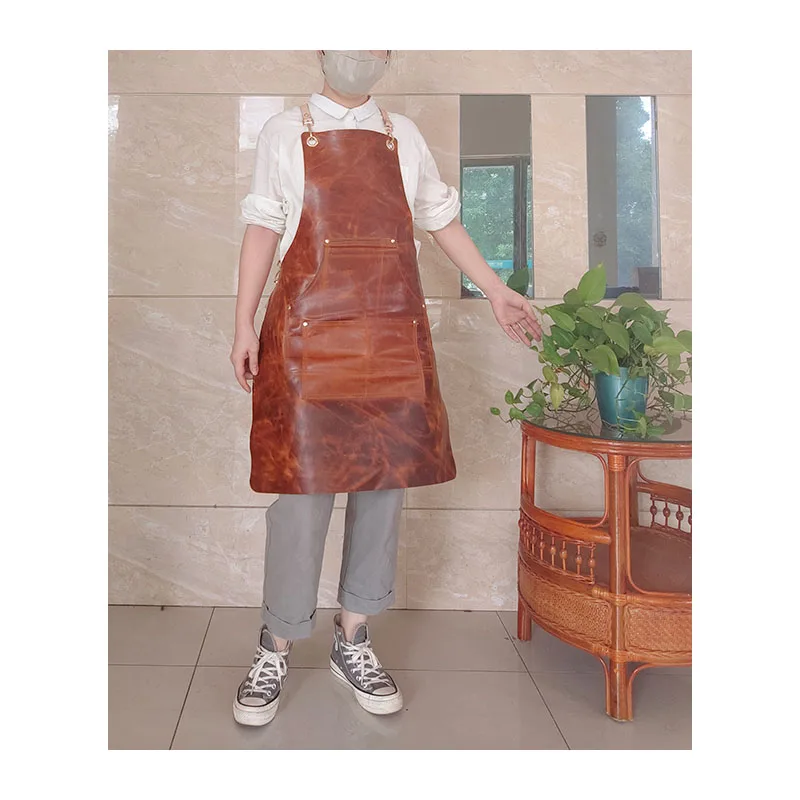 Фартук из натуральной кожи
