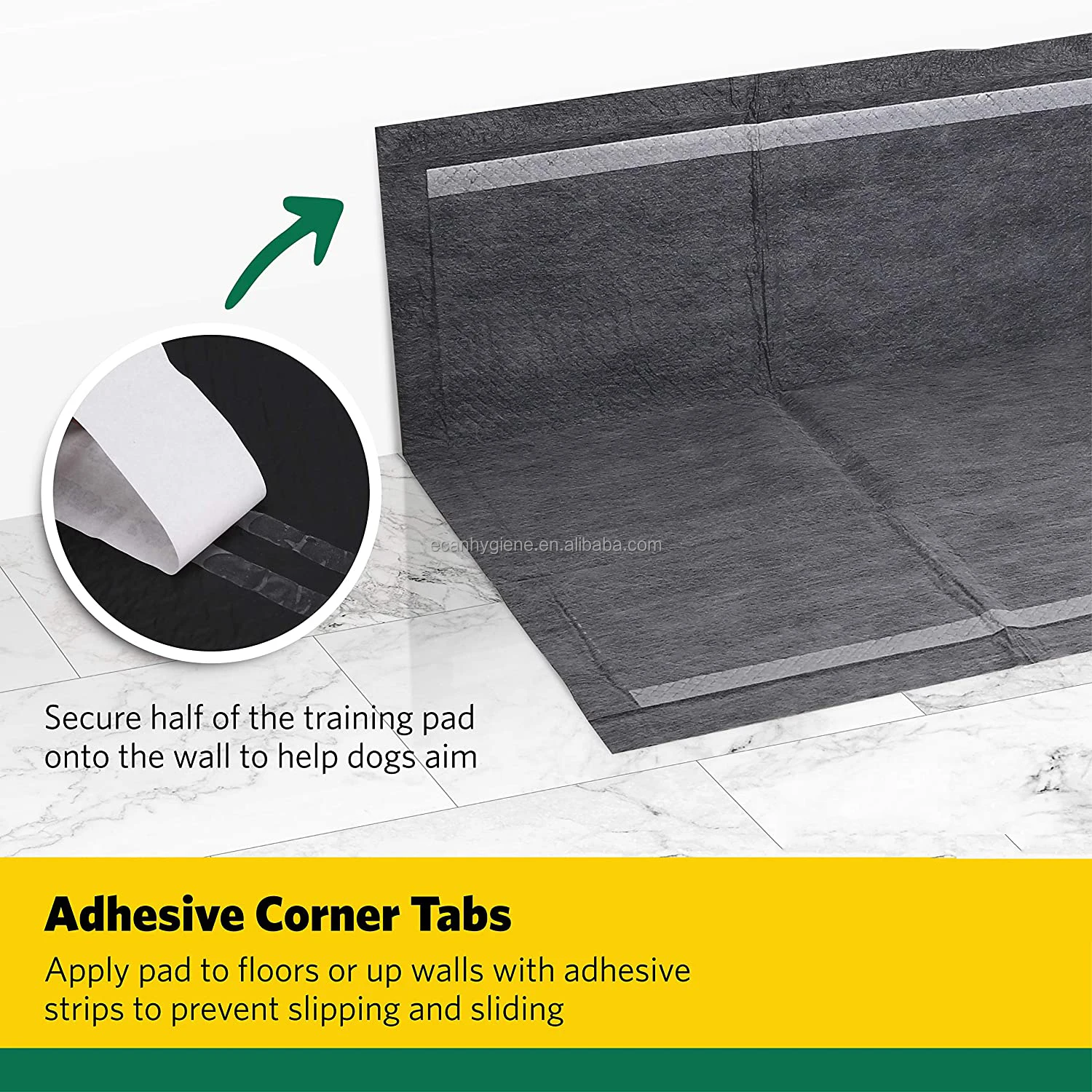 Cheap price disposable puppy pad activated carbon dog training pads with adhesive