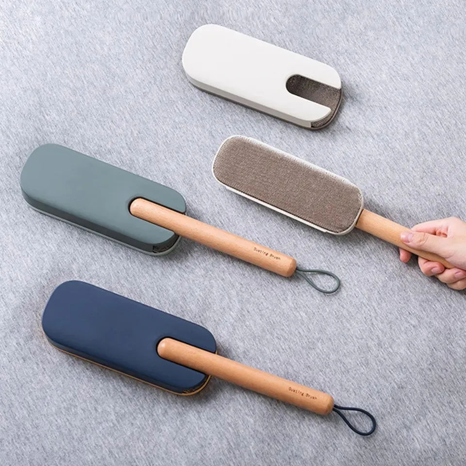 Reusable Lectrostatic Adsorption Dust Removal Brush Pet Hair Remover Lint Roller Sofa Clothes Bed Cleaning Flannel Brush