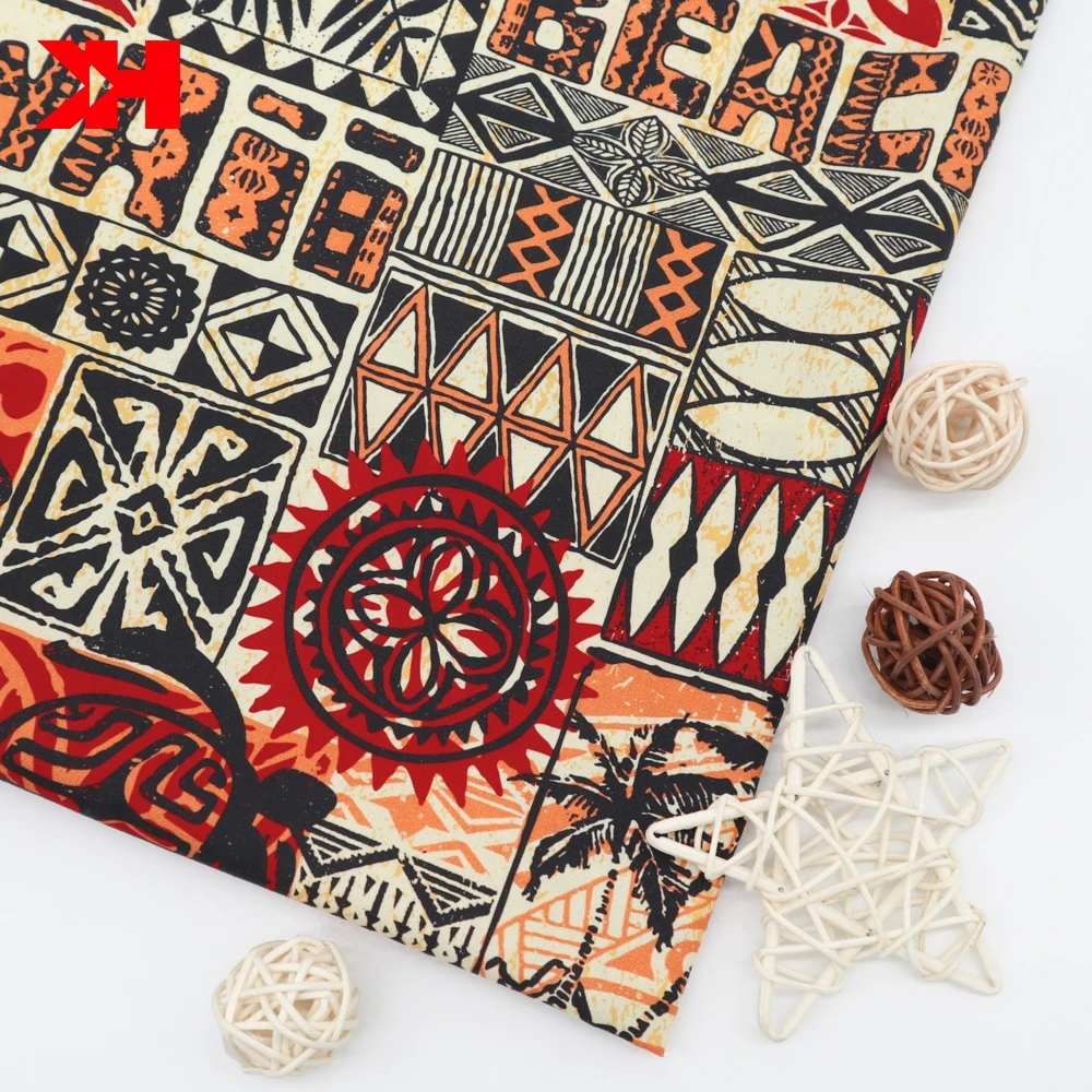 Kahn organic digital textile poplin cotton anime fabric print shirts for men cotton fabric