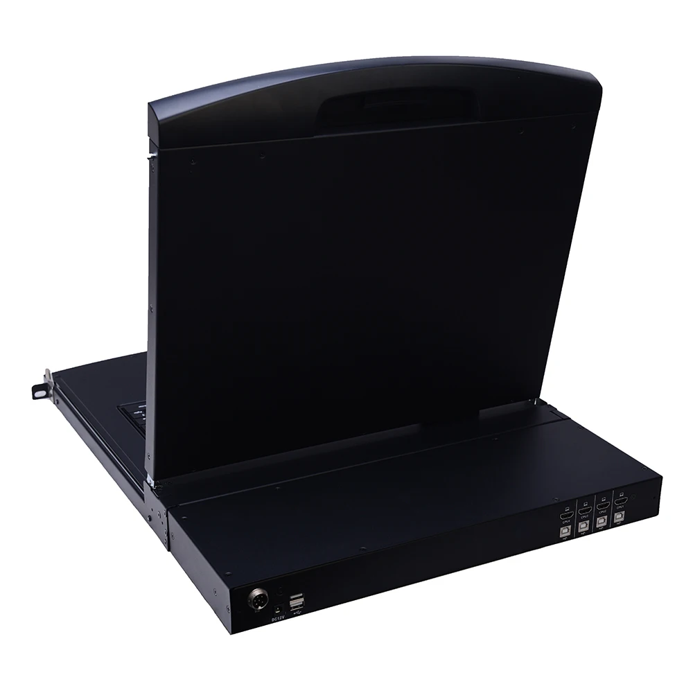 Fast Delivery Time 1920*1200 Single-rail Touch Screen 17 Inch 4 Ports HDMI LCD KVM Switch