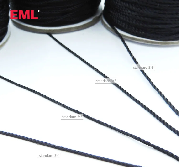 power string trimmer polyester drawcords custom twisted drawstring no string hoodie for wholesale garment accessories