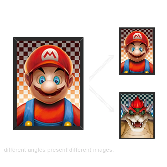 400 Designs Ready To Ship Wholesale 3D Flip Lenticular Poster Anime Prints 12x16 Picture 3D Flip Lenticular Anime Poster