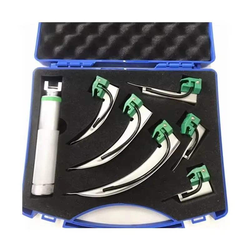 Laryngoscope set, a collection of laryngoscopes for infants, adolescents and adults