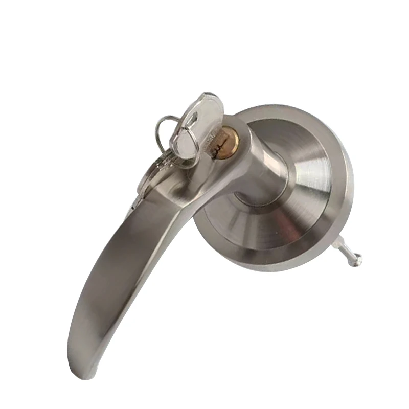 Outside fire rated lever trim with lock for panic bar