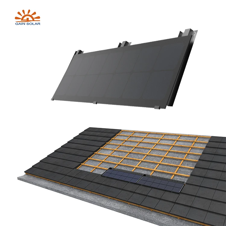 Real Manufacturer Monocrystalline Silicon Good Price Integrated All Accessories BIPV Rooftop House Solar Tile Panels
