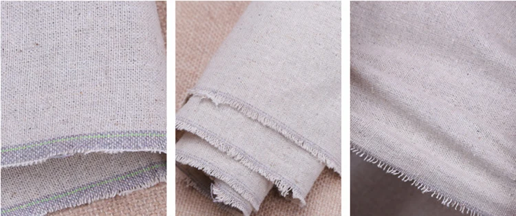 Raw Smooth Texture 160cm Artist Painting Linen Blend Painting Unprimed Canvas