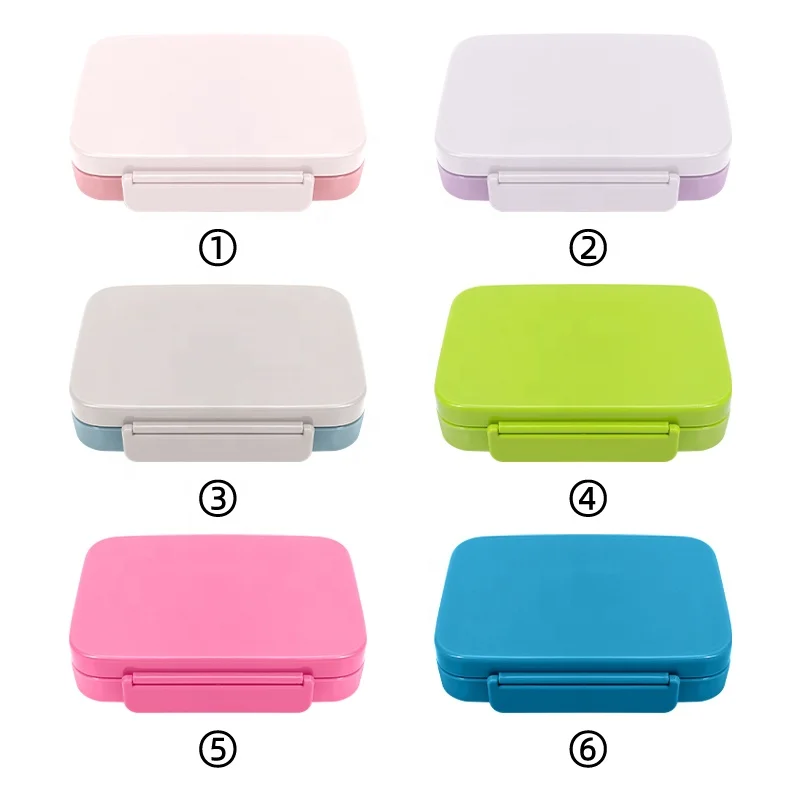 The Most Popular Products Bento Box 6 Compartments 1000 ml Lunch Box Kids Back to School Bento Lunch Box for Kids BPA Free