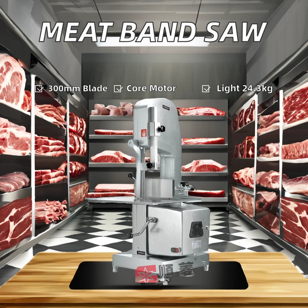 Commercial Electric Meat Cutter Machine for Pork Cow Beef Frozen Steaks Bones New Condition for Restaurants Home Use Food Shops