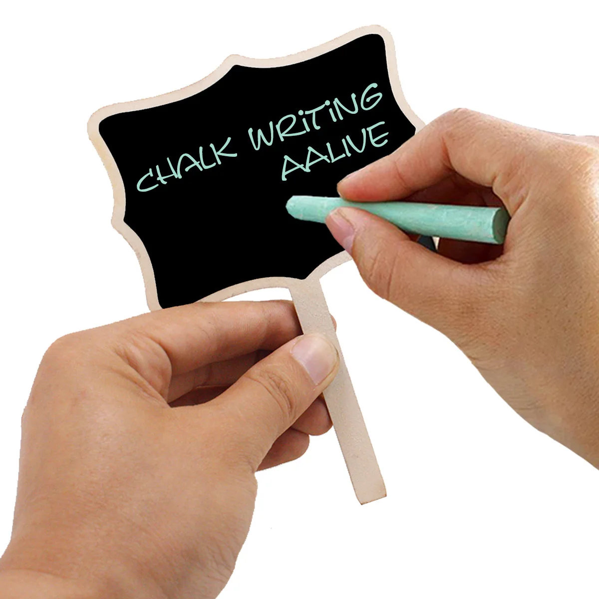 Home Decoration Wooden Wedding Guest Book Wood Tags Message Board Creative Small Blackboard Table Number Ornaments